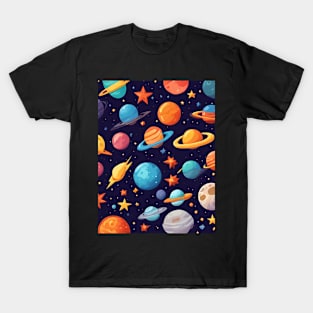 Celestial Stars Array Of Cosmos T-Shirt